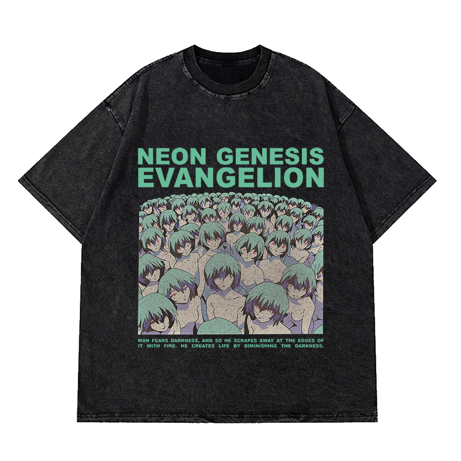 Neon Genesis Acid Wash Tee