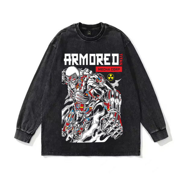 Armored Titan Acid Wash Tee