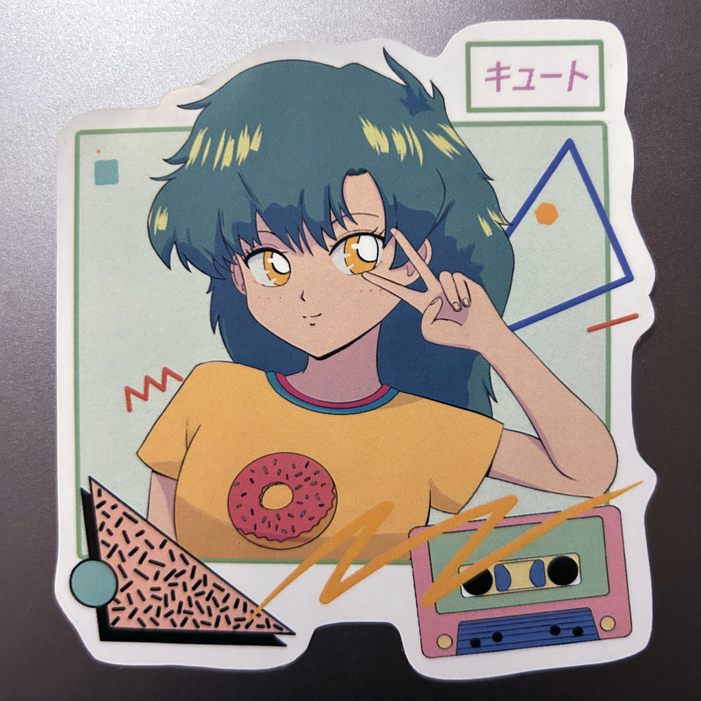 Retro Girl Sticker